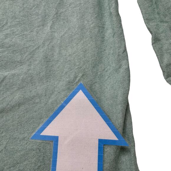 RALPH LAUREN Green Blake 100% Cotton Long Sleeve Button Up Shirt Sz Large Pony - Picture 7 of 7